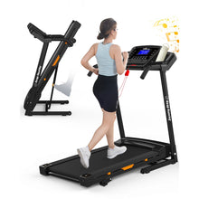 Load image into Gallery viewer, 3.5HP 330 lb Weight Foldable Electric Running Walking Machine with Bluetooth/APP for Home, Fitness Jogging Exercise, Easy Installation and Space Saver for Home Office Gym
