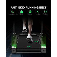 Load image into Gallery viewer, 3.5HP 330 lb Weight Foldable Electric Running Walking Machine with Bluetooth/APP for Home, Fitness Jogging Exercise, Easy Installation and Space Saver for Home Office Gym