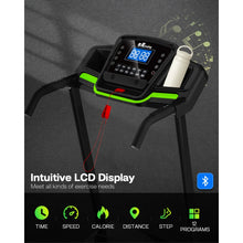 Load image into Gallery viewer, 3.5HP 330 lb Weight Foldable Electric Running Walking Machine with Bluetooth/APP for Home, Fitness Jogging Exercise, Easy Installation and Space Saver for Home Office Gym