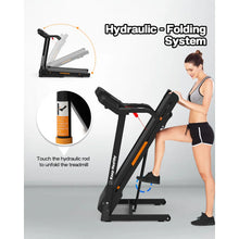 Load image into Gallery viewer, 3.5HP 330 lb Weight Foldable Electric Running Walking Machine with Bluetooth/APP for Home, Fitness Jogging Exercise, Easy Installation and Space Saver for Home Office Gym